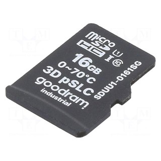Memory card | industrial | 3D pSLC,microSD | UHS I U1 | 16GB | 0÷70°C