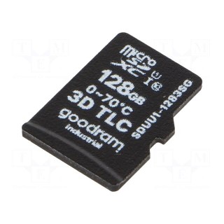 Memory card | industrial | 3D TLC,microSD | UHS I U1 | 128GB | 0÷70°C