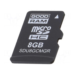 Memory card | industrial | MLC,SD Micro | 8GB | UHS I U1 | 0÷70°C