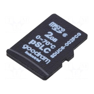 Memory card | industrial | microSD,pSLC | Class 6 | 2GB | 0÷70°C