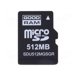Memory card | industrial | SD Micro,SLC | 512MB | Class 6 | -25÷85°C