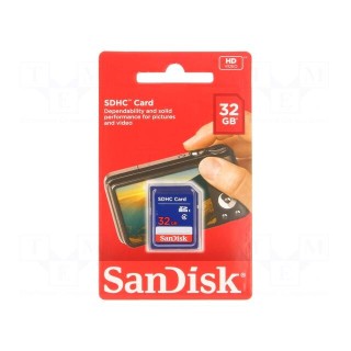 Memory card | SD HC | 32GB | Class 4