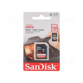 Memory card | Ultra | SDXC | R: 100MB/s | Class 10 UHS U1 | 128GB