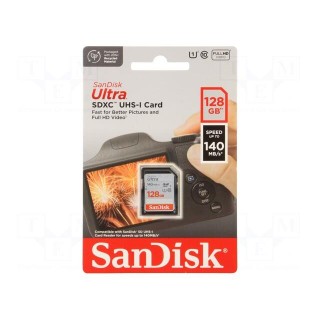 Memory card | Ultra | SDXC | R: 140MB/s | Class 10 UHS U1 | 128GB