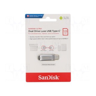 Pendrive | USB 3.1 | 128GB | R: 150MB/s | USB A,USB C