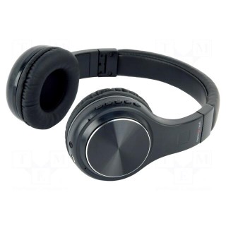 Wireless headphones with microphone | black | USB micro | 10m | 32Ω