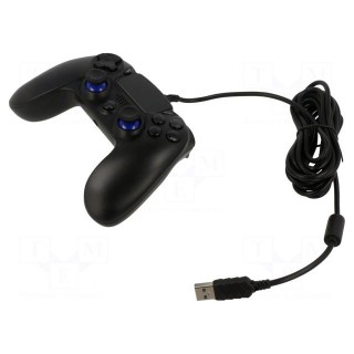 Gamepad | black | Jack 3,5mm,USB A | wired,USB 2.0 | 3m