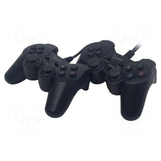 Gamepad | black | USB A | wired,USB 2.0 | Features: analog joysticks