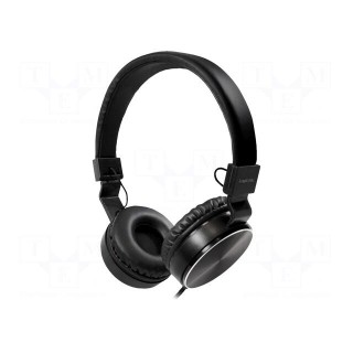 Headphones | black | Jack 3,5mm | 20÷20000Hz | 32Ω | 95dB | 1.2m