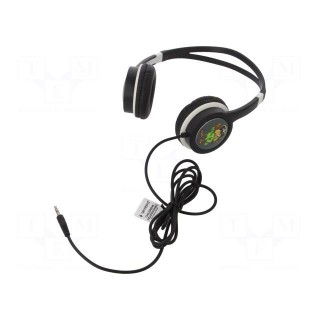 Headphones | black | Jack 3,5mm | headphones | 1.2m | 85dB