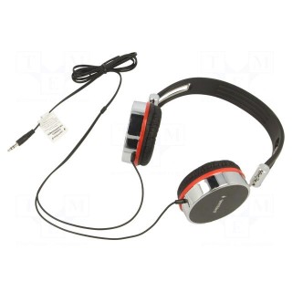 Headphones | black,silver | Jack 3,5mm | headphones | 1.5m | 32Ω | 108dB