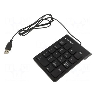 Keyboard | black | USB A | numeric,wired | 1.45m