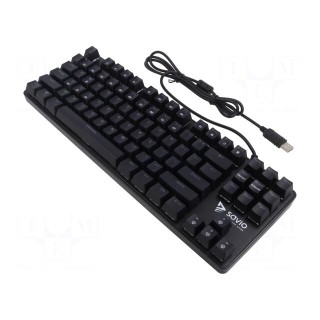 Keyboard | black,red | USB A | wired,US layout | 1.8m