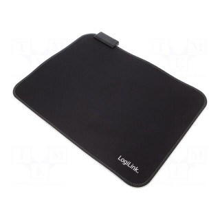 Mouse pad | black | Features: with LED | 350x260mm
