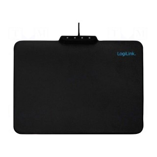 Mouse pad | black | Features: with LED | 360x260mm