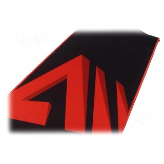 Mouse pad | black,red | 450x450x3mm