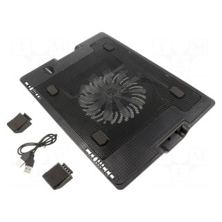 Notebook cooling stand | black | USB A | 0.5m