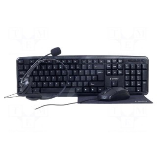 Office kit | black | Jack 3,5mm,USB A | wired,US layout | 1.8m
