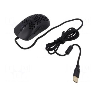 Optical mouse | black | USB A | wired | 1.8m | No.of butt: 7