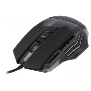 Optical mouse | black | USB | wired | Features: DPI change button
