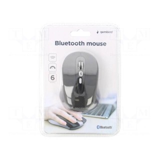 Optical mouse | black | wireless,Bluetooth 3.0 EDR | No.of butt: 6