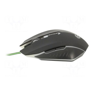Optical mouse | black,green | USB A | wired | 1.3m | No.of butt: 6