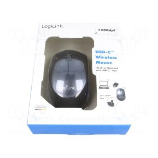 Optical mouse | black,grey | USB C | wireless | No.of butt: 3 | 10m