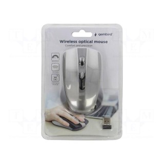 Optical mouse | black,mix colours,grey | USB A | wireless | 10m