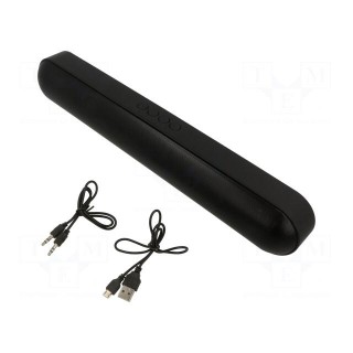 Speaker | black | Jack 3,5mm,microSD,USB A,USB B micro | 10m | 4h