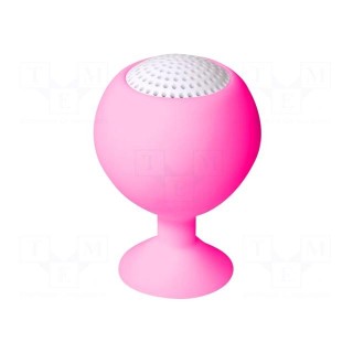 Speaker | pink | 3h | 1.5W | Enclos.mat: silicone