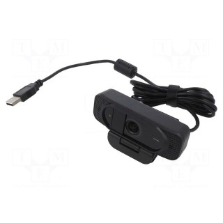 Webcam | black | USB | Features: Full HD 1080p,PnP | 1.6m | clip | 96°