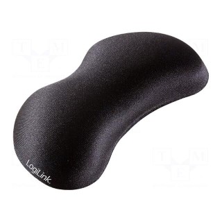 Wrist rest gel pad | black | 140x55x25mm | Mat: lycra,silicone