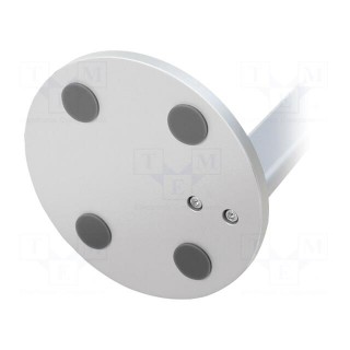Headphone stand | white | Mat: aluminium | 98x100x276mm