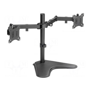 Monitor holder | 8kg | 17÷32" | Arm len: 390mm | for two monitors