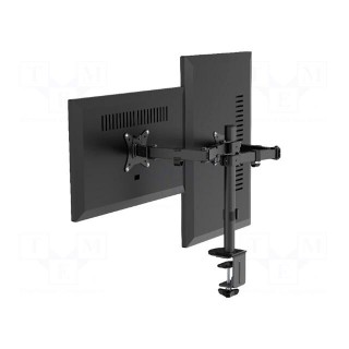 Monitor holder | 9kg | 17÷32" | 75x75mm,100x100mm | for two monitors