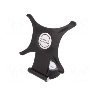 Tablet holder | black | Mounting: free-standing handle