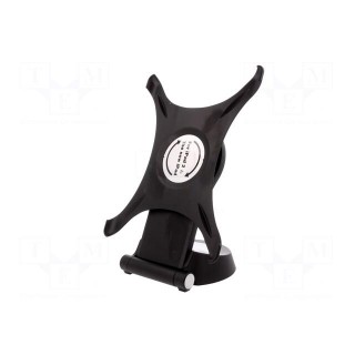 Tablet holder | black | Mounting: free-standing handle