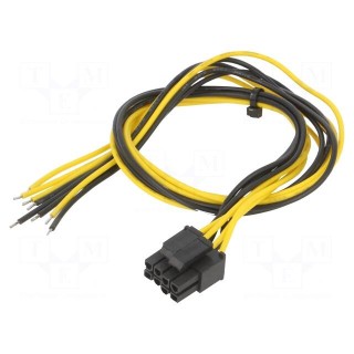 Cable: mains | EPS 8pin female,wires | 0.45m