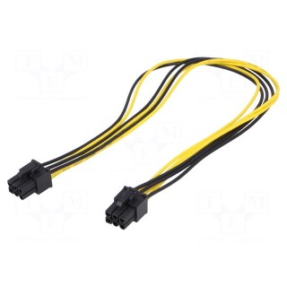 Cable: mains | both sides,PCI-E 6pin female | 0.4m