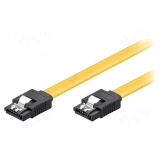 Cable: SATA | both sides,SATA L-Type plug | 0.7m | yellow