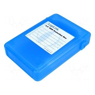 Hard discs housing: 3,5" | Enclos.mat: plastic | blue