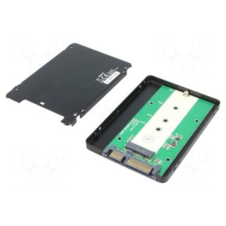 M.2 to SATA adapter | supports M.2 SSD,supports SATA SSD | black