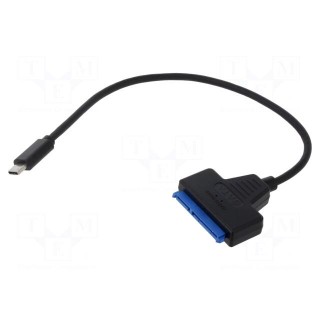 USB to SATA adapter | PnP | SATA plug,USB C plug | 0.25m | 5Gbps