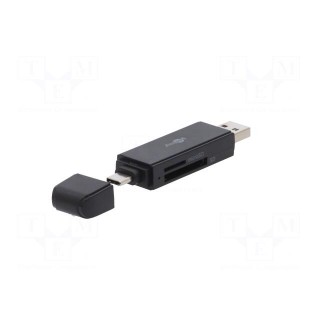 Card reader: external | USB A plug,USB C plug | USB 3.0 | 5Gbps