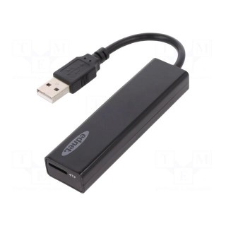 Card reader: memory | USB 2.0 | black | Communication: USB | 70mm