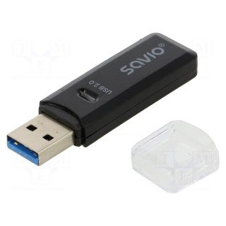 Card reader: memory | USB A plug | USB 2.0 | PnP | 480Mbps