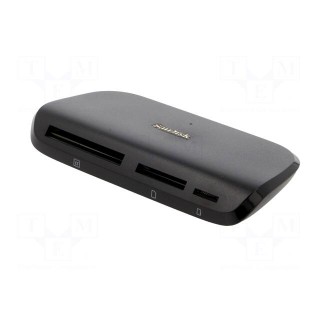 Card reader: memory | USB B micro socket | USB 3.0 | black | 312Mbps