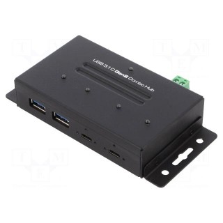 Hub USB | USB 3.1,industrial | PnP,mounted on desktop | 10Gbps