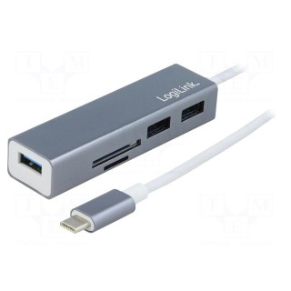 Hub USB | microSD,SD,USB A socket,USB C plug | USB 3.1 | 5Gbps