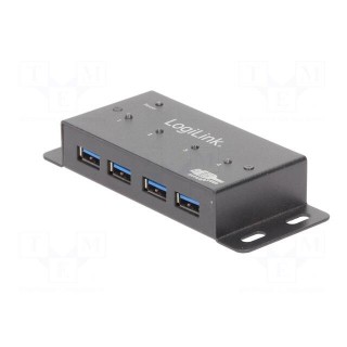 Hub USB | DC,USB A socket x4,USB B micro socket | USB 3.0 | 5Gbps